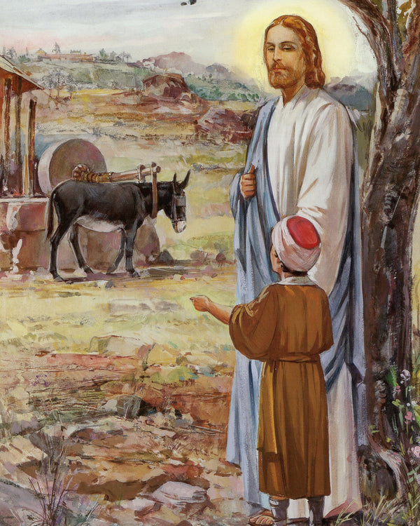 JESUS WITH CHILD 2 P - CATHOLIC PRINTS PICTURES