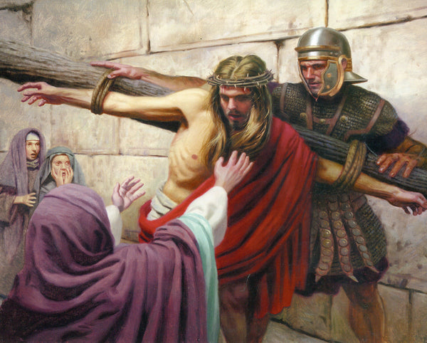 Jesus Carries Cross T - CATHOLIC PRINTS PICTURES