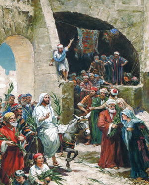 Jesus Enters Jerusalem 2T - CATHOLIC PRINTS PICTURES