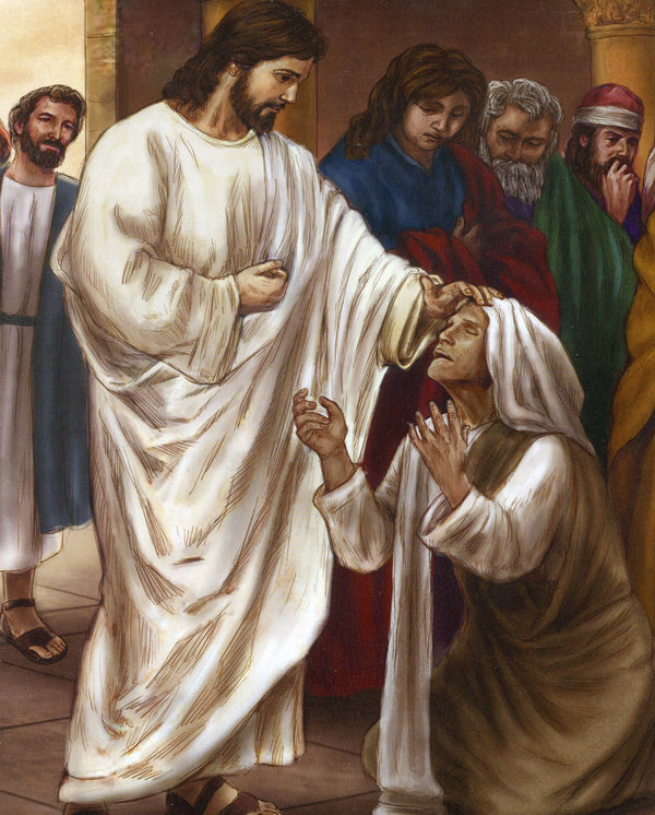 Jesus Heals Blind Man N - CATHOLIC PRINTS PICTURES