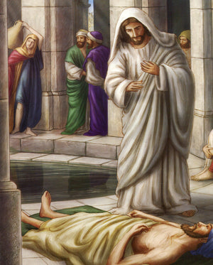 Jesus Heals Man at Bethesda N - CATHOLIC PRINTS PICTURES