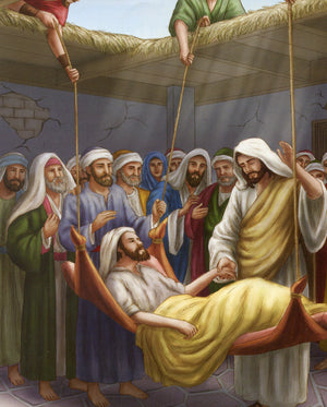 Jesus Heals Paralyzed Man N - CATHOLIC PRINTS PICTURES
