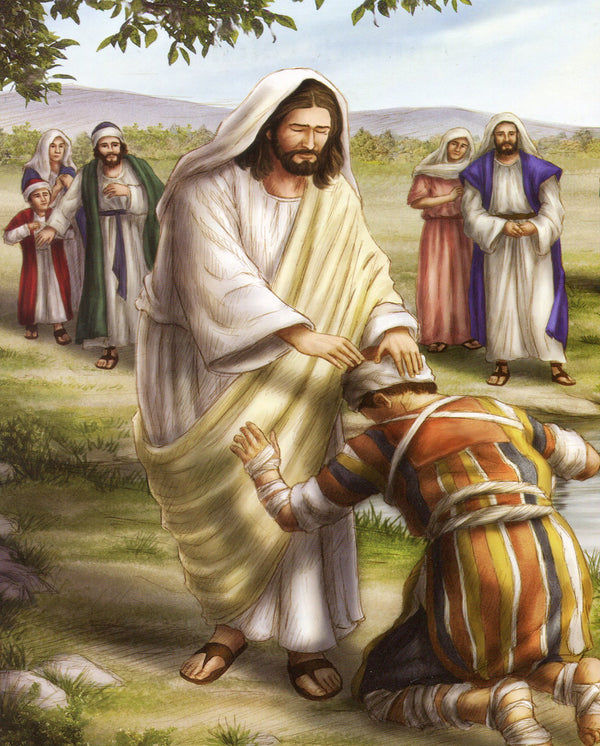 Jesus Heals a Leper N - CATHOLIC PRINTS PICTURES