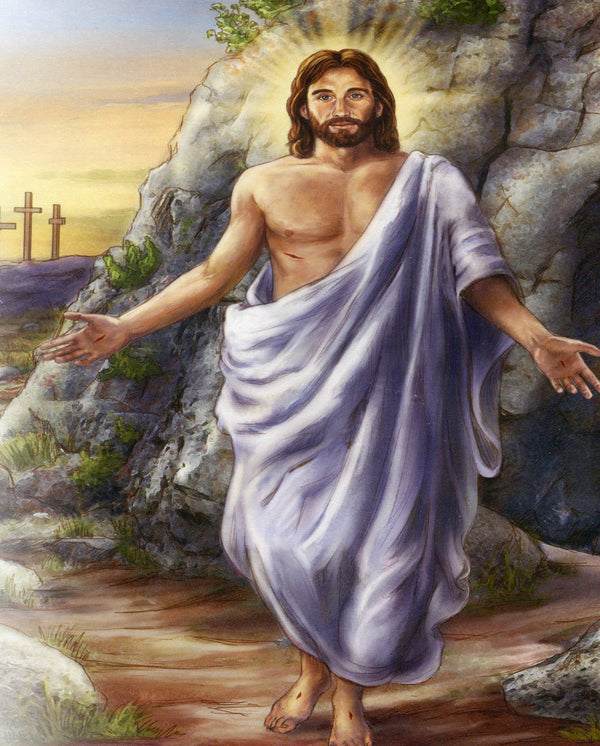 Jesus Rises from Dead N - CATHOLIC PRINTS PICTURES