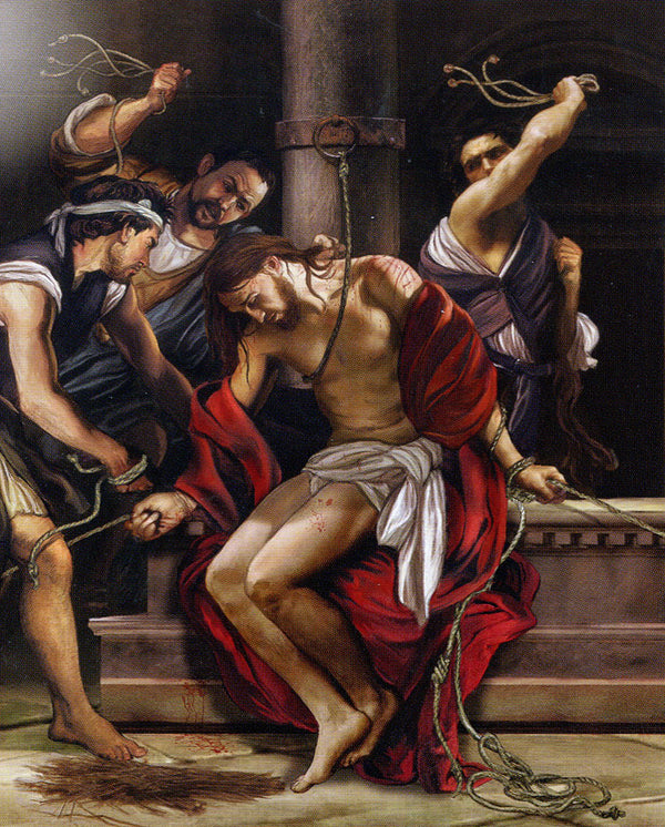 Jesus Scourged at Pillar T - CATHOLIC PRINTS PICTURES