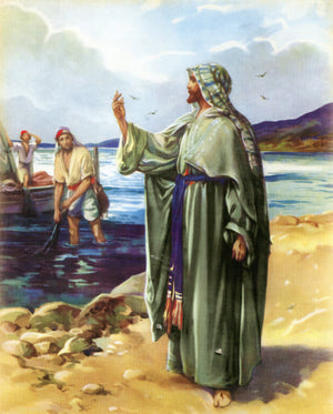 Jesus Serves Breakfast T - CATHOLIC PRINTS PICTURES