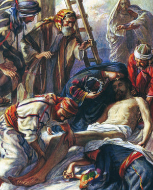 Jesus Taken Down from the Cross C - CATHOLIC PRINTS PICTURES