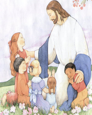 Jesus Teaches Children T - CATHOLIC PRINTS PICTURES