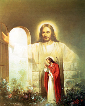 JESUS KNOCKING- CATHOLIC PRINTS PICTURES
