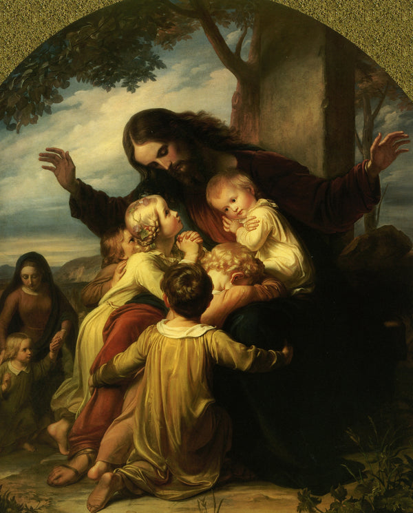 JESUS WITH CHILDREN- CATHOLIC PRINTS PICTURES