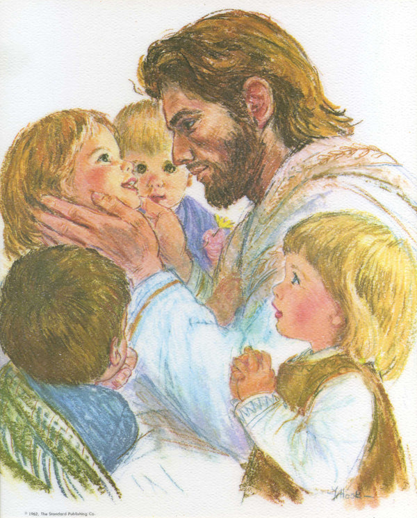JESUS WITH CHILDREN- CATHOLIC PRINTS PICTURES