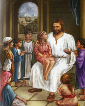 Jesus and Children N - CATHOLIC PRINTS PICTURES