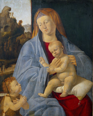 MADONNA AND CHILD AND ST. JOHN VA - CATHOLIC PRINTS PICTURES