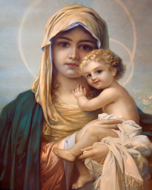 MADONNA AND CHILD SH4 - CATHOLIC PRINTS PICTURES