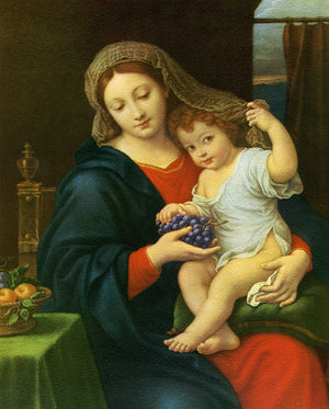 MADONNA AND CHILD- CATHOLIC PRINTS PICTURES