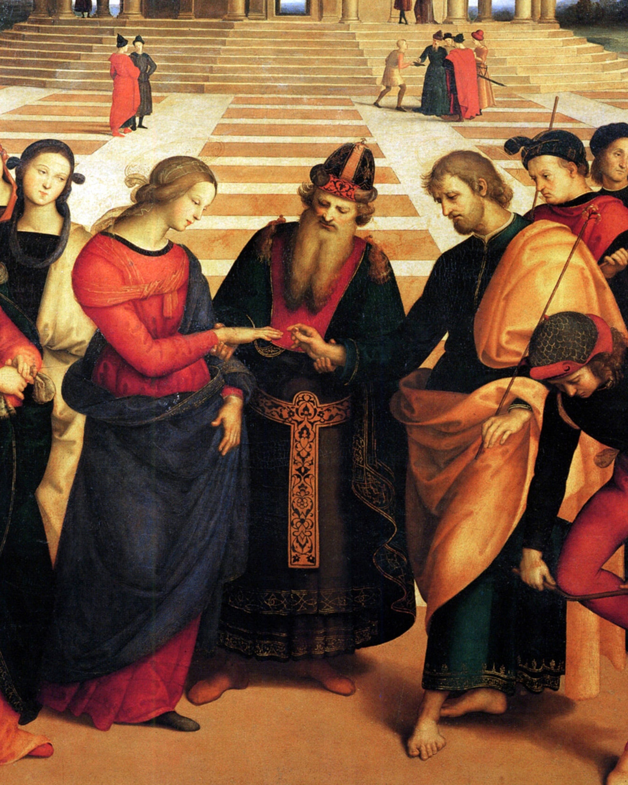 MARRIAGE OF MARY AND JOSEPH- CATHOLIC PRINTS PICTURES
