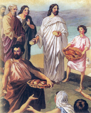 Miracle of Loaves&Fishes 2T - CATHOLIC PRINTS PICTURES
