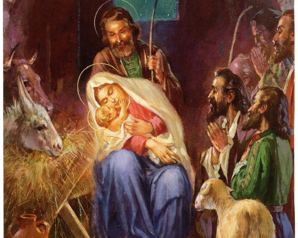 NATIVITY 2 P - CATHOLIC PRINTS PICTURES