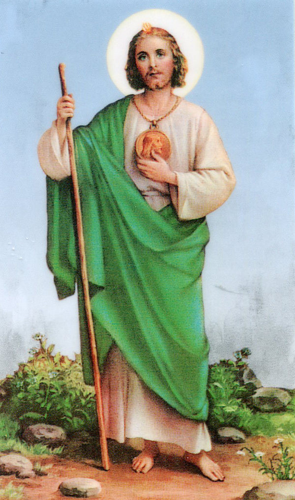 Novena to St. Jude N - LAMINATED HOLY CARDS- QUANTITY 25 PRAYER CARDS