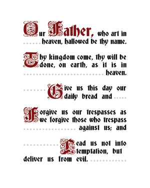 OUR FATHER SH - CATHOLIC PRINTS PICTURES