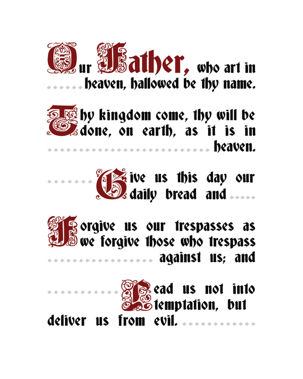 OUR FATHER SH - CATHOLIC PRINTS PICTURES