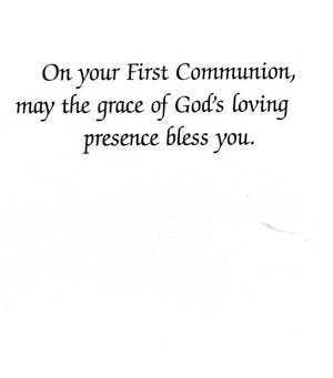 On Your First Communion N - LAMINATED HOLY CARDS- QUANTITY 25 PRAYER CARDS