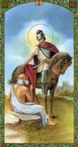 Oracion a San Martin Caballero N - LAMINATED HOLY CARDS- QUANTITY 25 PRAYER CARDS