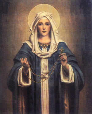 Our Lady of the Rosary T - CATHOLIC PRINTS PICTURES