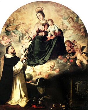 OUR LADY OF THE ROSARY- CATHOLIC PRINTS PICTURES