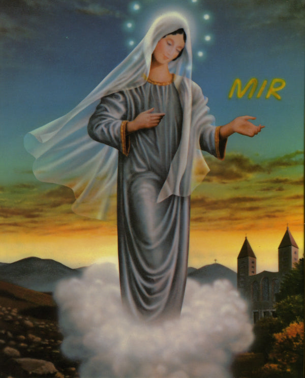 OUR LADY OF MEDJUGORE- CATHOLIC PRINTS PICTURES