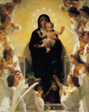 OUR LADY OF THE ANGELS- CATHOLIC PRINTS PICTURES
