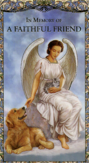 Pet Memorial Prayer N - LAMINATED HOLY CARDS- QUANTITY 25 PRAYER CARDS