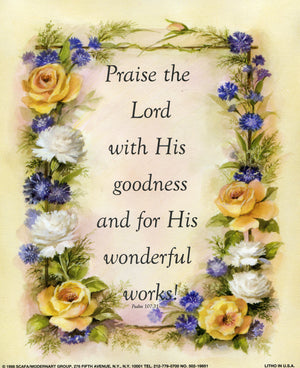PRAISE THE LORD- CATHOLIC PRINTS PICTURES