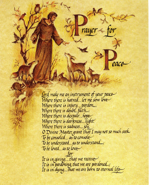 PRAYER OF ST FRANCIS- CATHOLIC PRINTS PICTURES