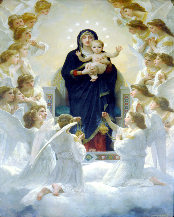 QUEEN OF THE ANGELS- CATHOLIC PRINTS PICTURES