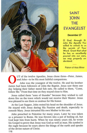 ST. JOHN THE EVANGELIST- CATHOLIC PRINTS PICTURES
