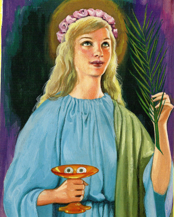 ST. LUCY V- CATHOLIC PRINTS PICTURES