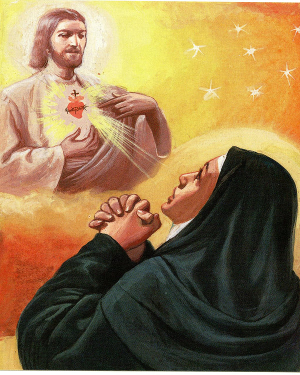 ST. MARGARET MARY ALACOQUE V- CATHOLIC PRINTS PICTURES