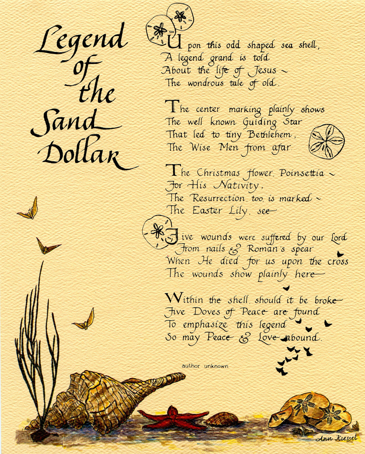 SAND DOLLAR- CATHOLIC PRINTS PICTURES - Catholic Pictures