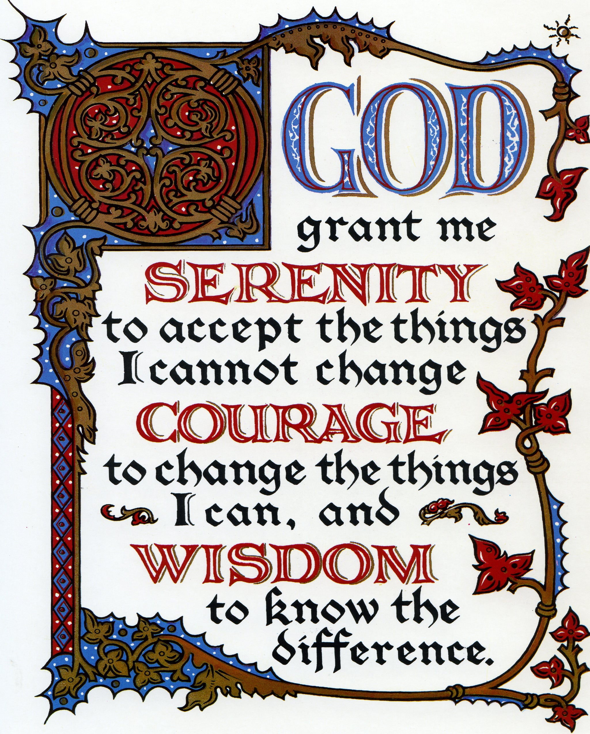 Serenity Prayer Full Version Printable