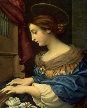 ST CECILIA- CATHOLIC PRINTS PICTURES