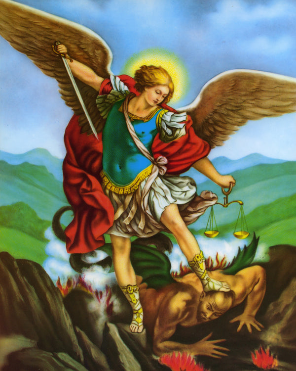 ST MICHAEL- CATHOLIC PRINTS PICTURES