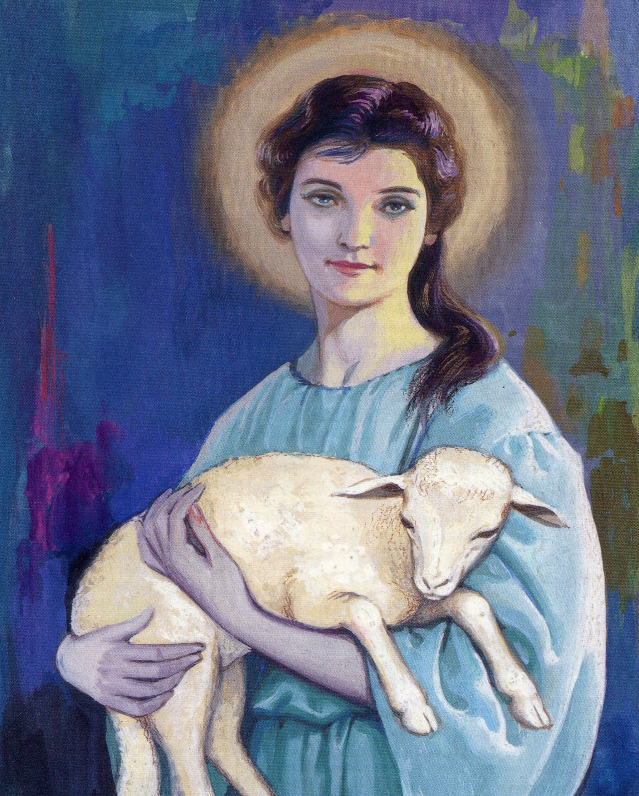 St Agnes N- CATHOLIC PRINTS PICTURES