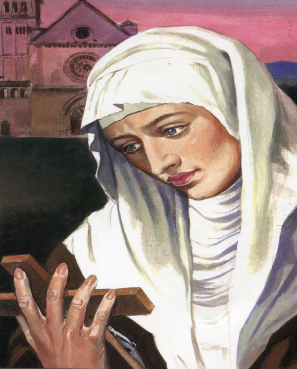St Agnes of Assisi N- CATHOLIC PRINTS PICTURES