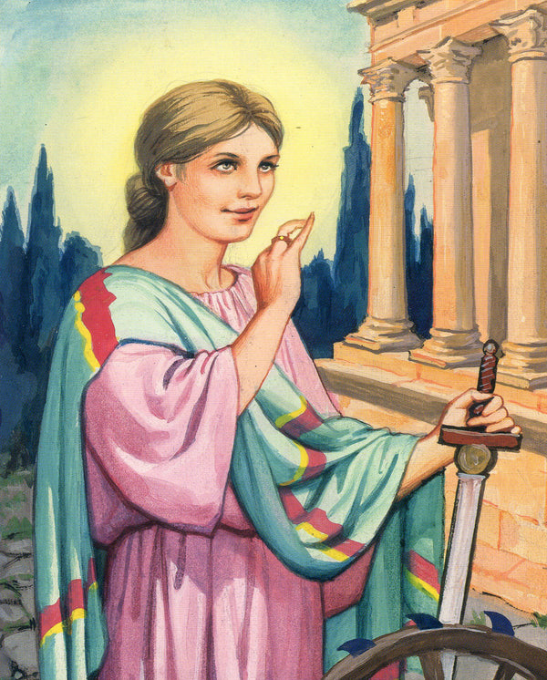 St Catherine of Alexandria N- CATHOLIC PRINTS PICTURES