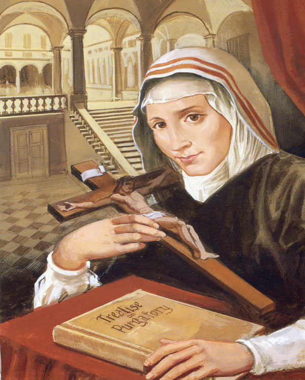 St Catherine of Genoa N- CATHOLIC PRINTS PICTURES