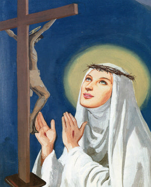 St Catherine of Siena N- CATHOLIC PRINTS PICTURES