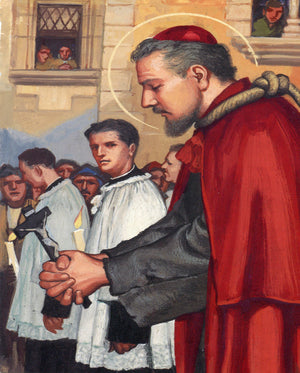 St Charles Borromeo N- CATHOLIC PRINTS PICTURES