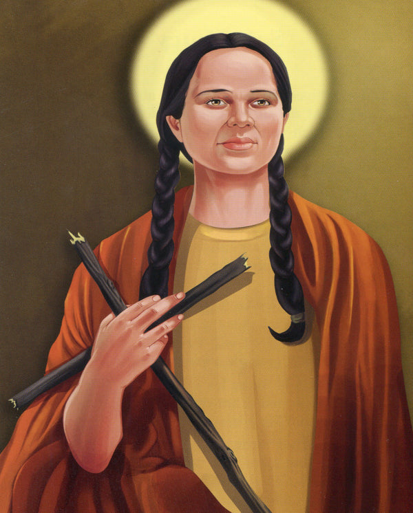 St Kateri Tekakwitha N- CATHOLIC PRINTS PICTURES