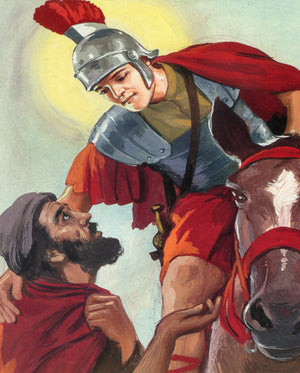 St Martin of Tours N- CATHOLIC PRINTS PICTURES
